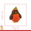 Happy Pet Rolo Robin 🐦‍⬛ Latex Christmas Dog Toy by Happy Pet