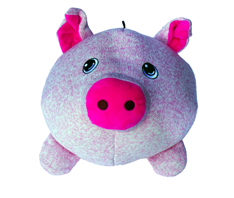 GOR Pets Soft Ball Pig | Plush Squeaky Dog Toy (19cm)