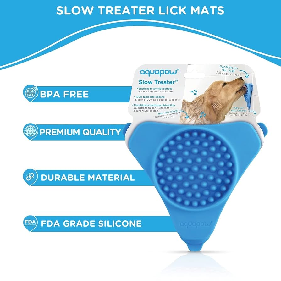 AquaPaw | Slow Treater  Dog Lick Mat for Bathtime & Grooming
