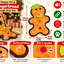 Gingerbread Tough 🍬Christmas Dog Toy by Happy Pet