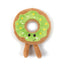 Festive Green Donut 🍩 Plush Christmas Dog Toy by Happy Pet