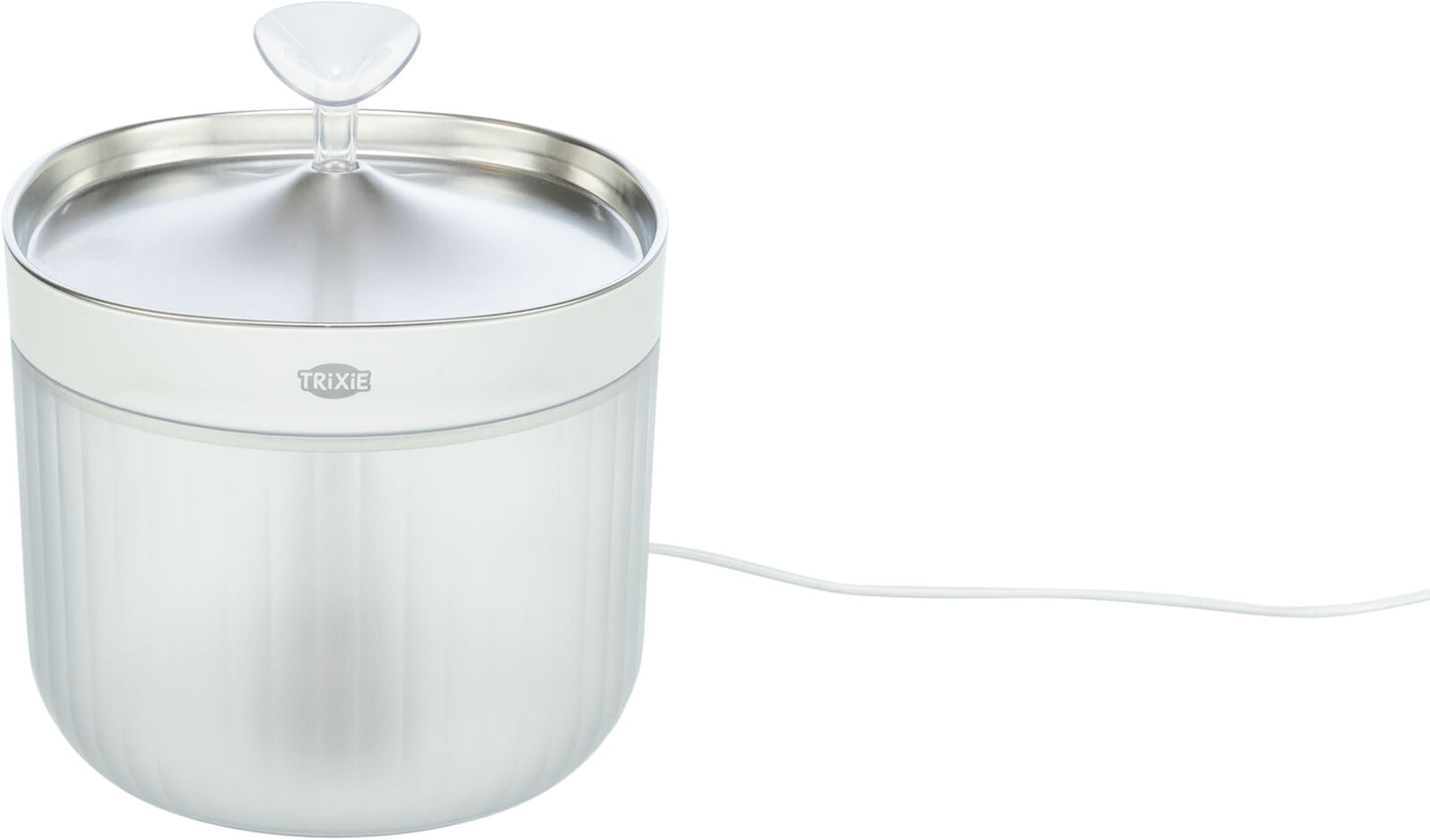 TRIXIE Aqua Clear Dog Drinking Fountain – Stainless Steel Bowl, 2.5L