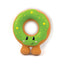 Festive Green Donut Latex 🍩 Dog Toy by Happy Pet