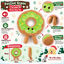 Festive Green Donut 🍩 Plush Christmas Dog Toy by Happy Pet