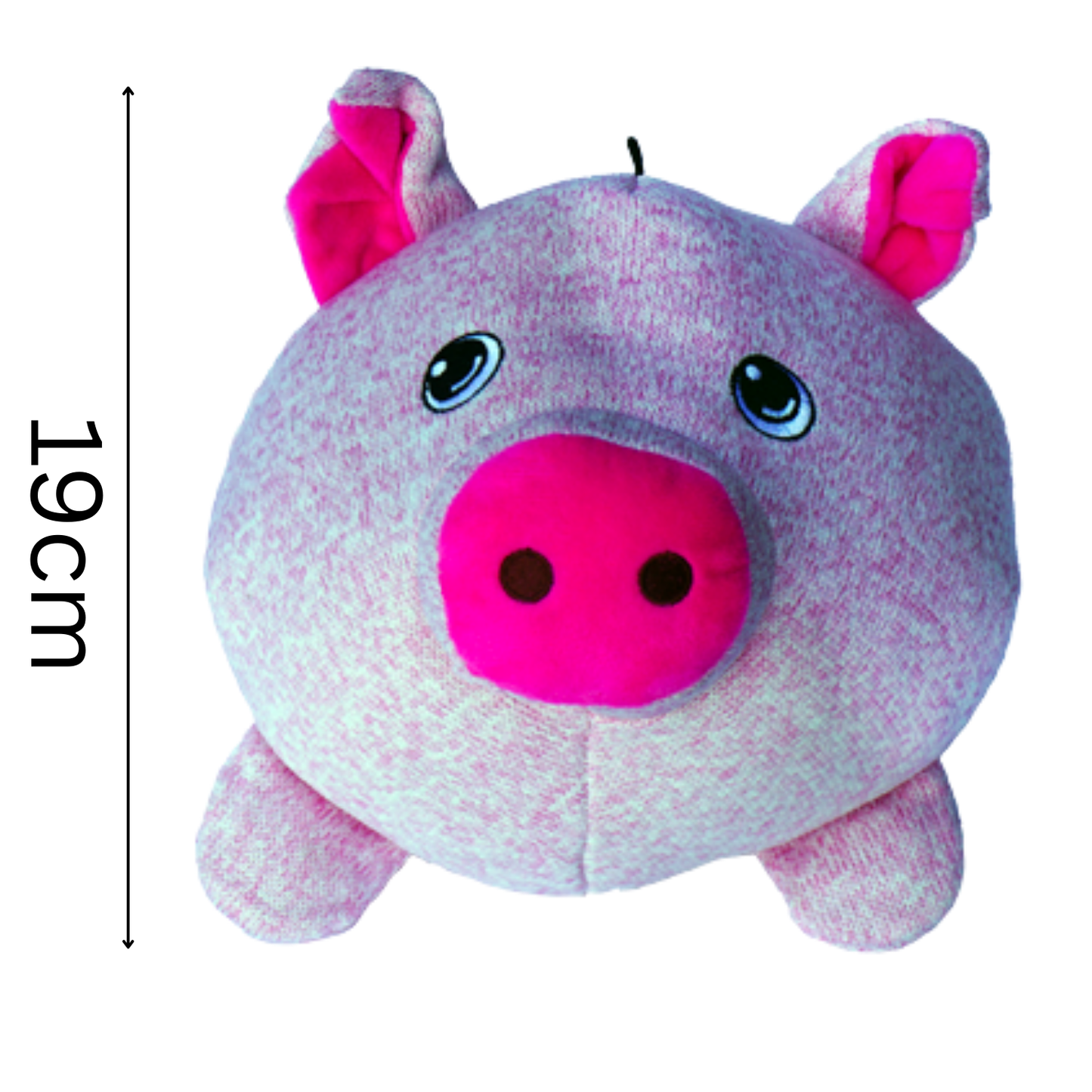 GOR Pets Soft Ball Pig | Plush Squeaky Dog Toy (19cm)