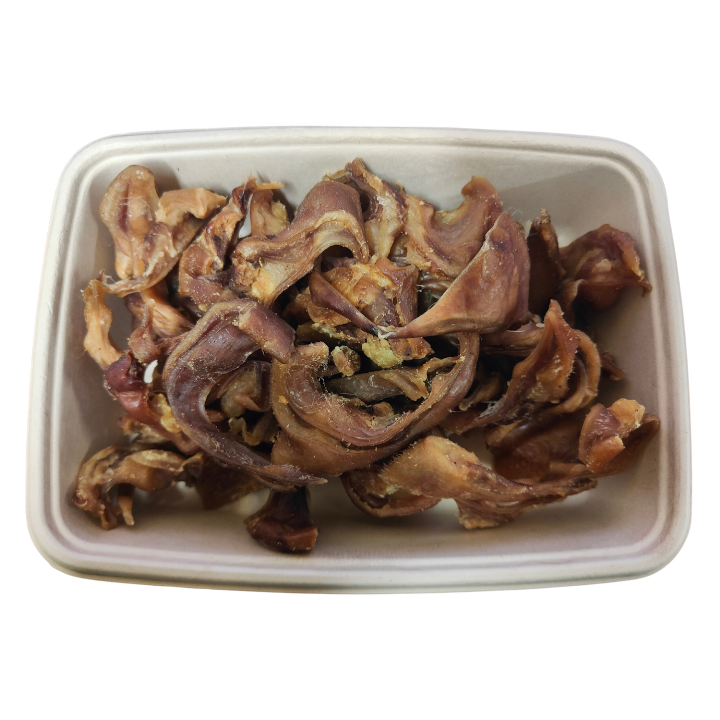 Pig Ear Strips Tasty Dog Chewy Chunks by Natural Connection