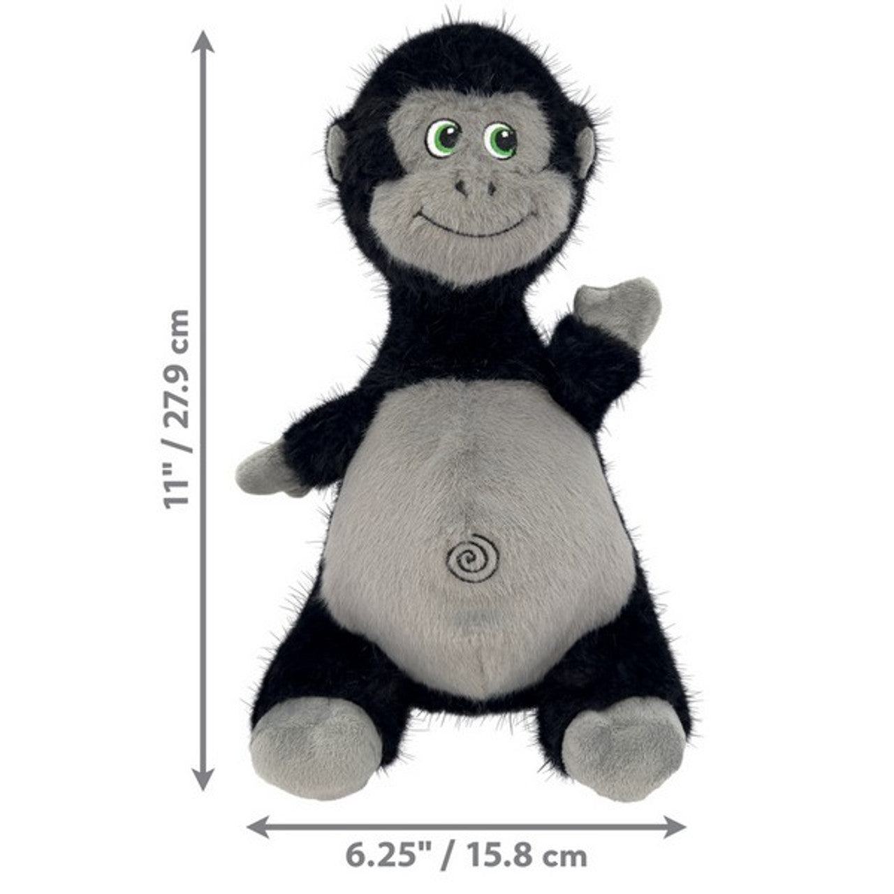 KONG Knots Belly Gorilla | Rope Core Plush Dog Toy