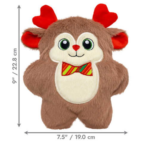 KONG Holiday Snuzzle Bow Tie Reindeer 🦌 Christmas Dog Toy