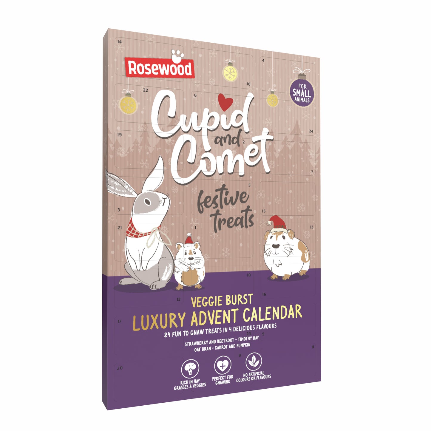 Rosewood Veggie Burst Advent Calendar | Luxury Small Pet Christmas Gift