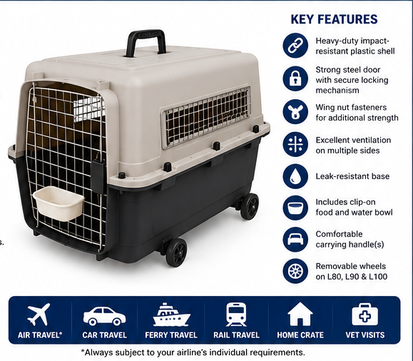 Petmode Aviation Carrier ✈️ IATA-Compliant Travel Kennels for Dogs & Cats