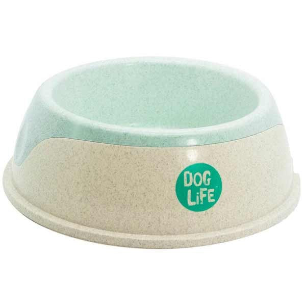 Dog Life Double Bowl | Wheat Straw Dog Food & Water Bowls | 2 Sizes