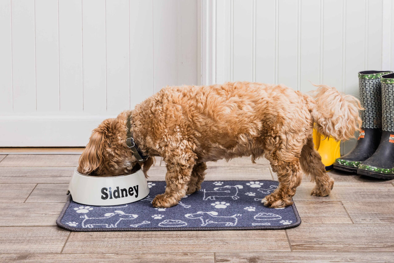 Dinner Mate Absorbent Food & Water Bowl Mat by Pet Rebellion