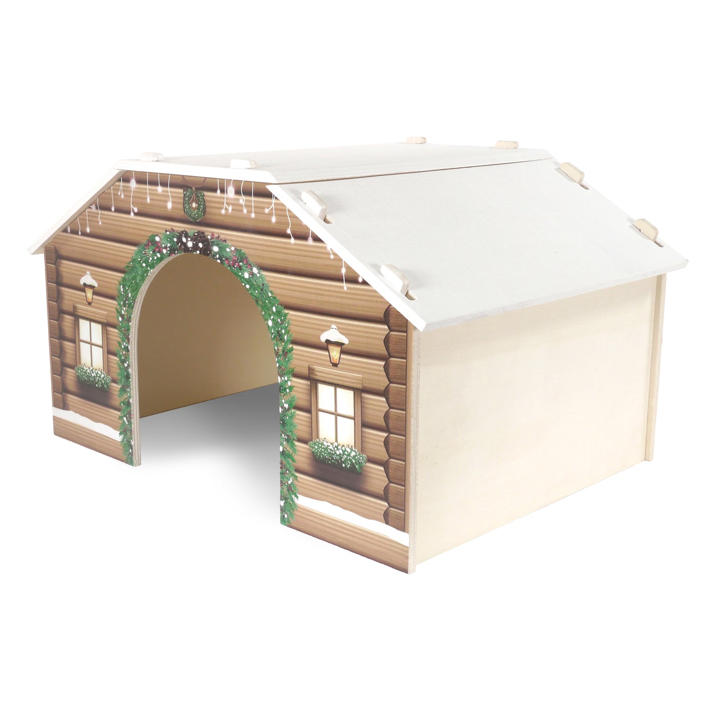 Rosewood Winter Cabin | Small Pet Christmas Hideaway House