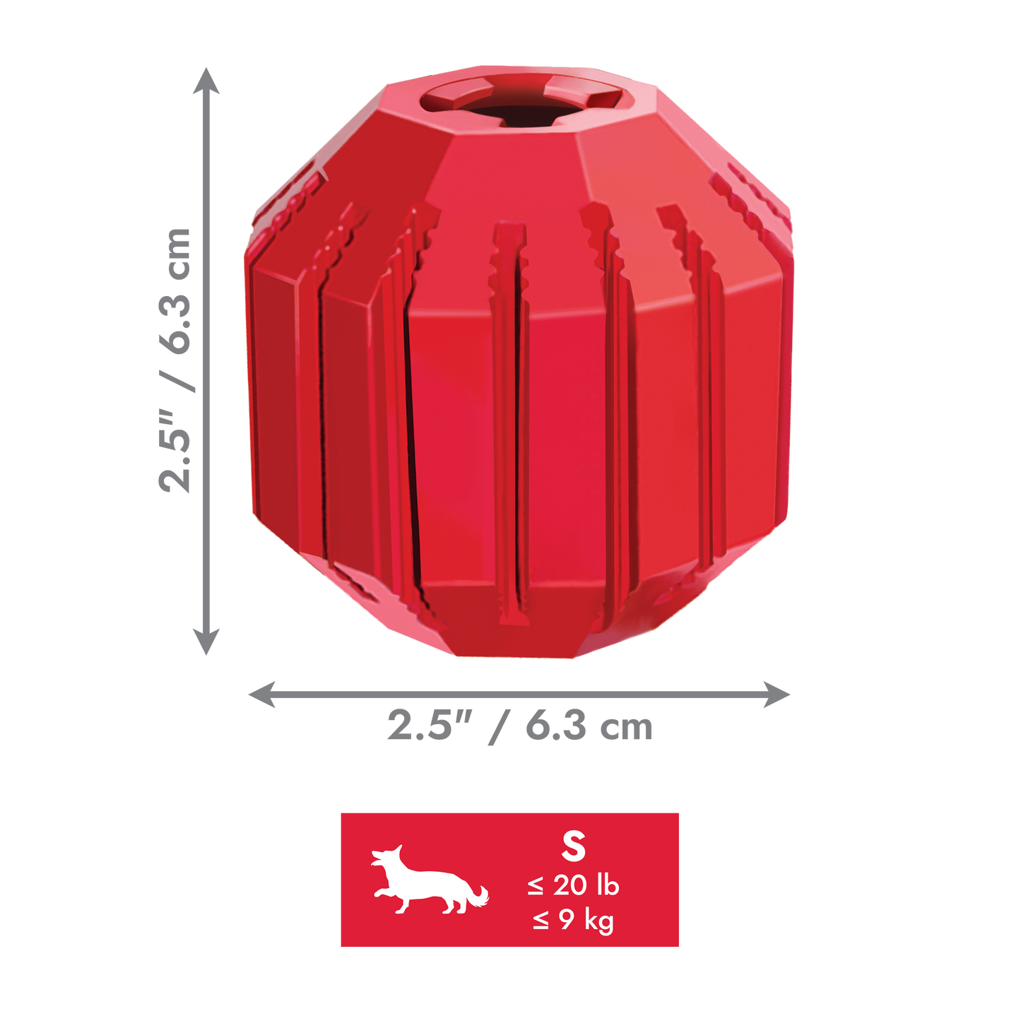 KONG Classic | Activity Stuff-a-Ball | Dog Treat Dispensing Chew Toy