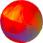 Hem & Boo Flashing Multi-Coloured Ball - 6.5cm | Dog Toy