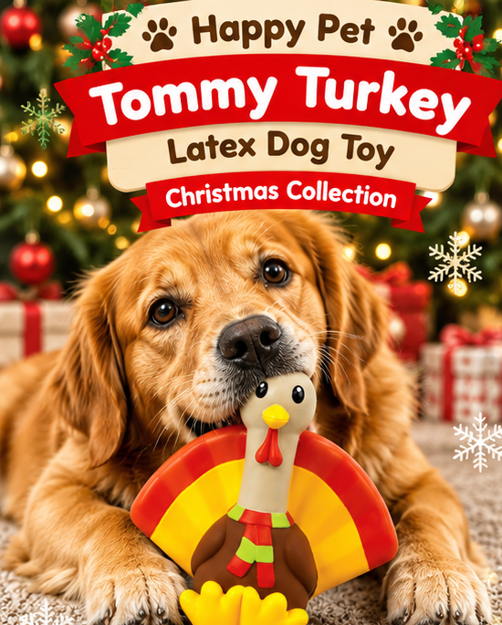 Tommy Turkey Latex 🦃 Dog Toy by Happy Pet