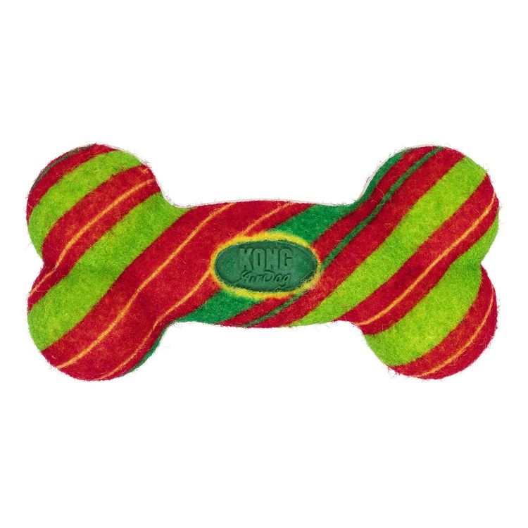 KONG Holiday AirDog Stripe Squeak Bone Small 🎄 Christmas Dog Toy