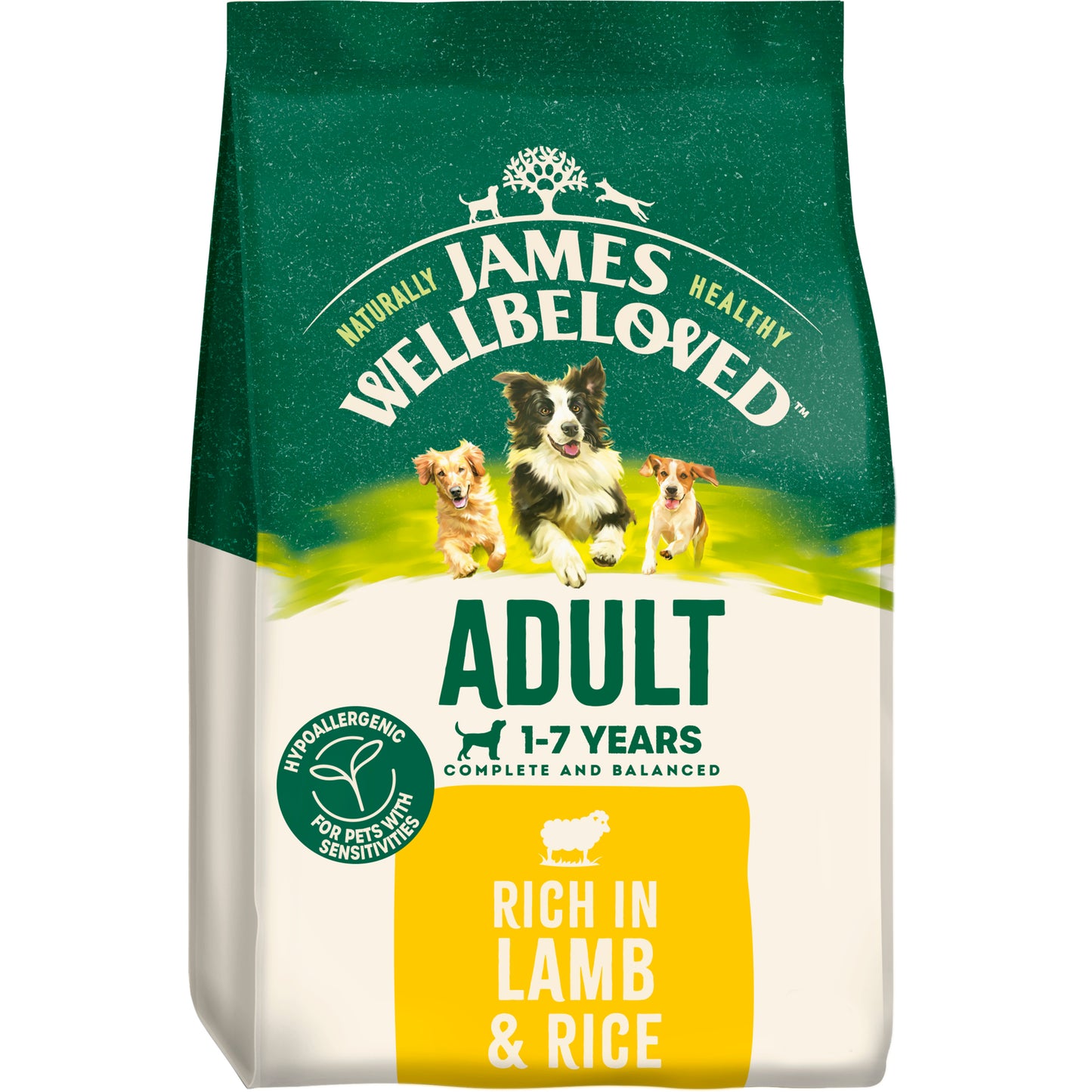 Short Dated Special Offer! 🔥 James Wellbeloved Lamb & Rice | Dry Dog Food for Adult Dogs - 15kg