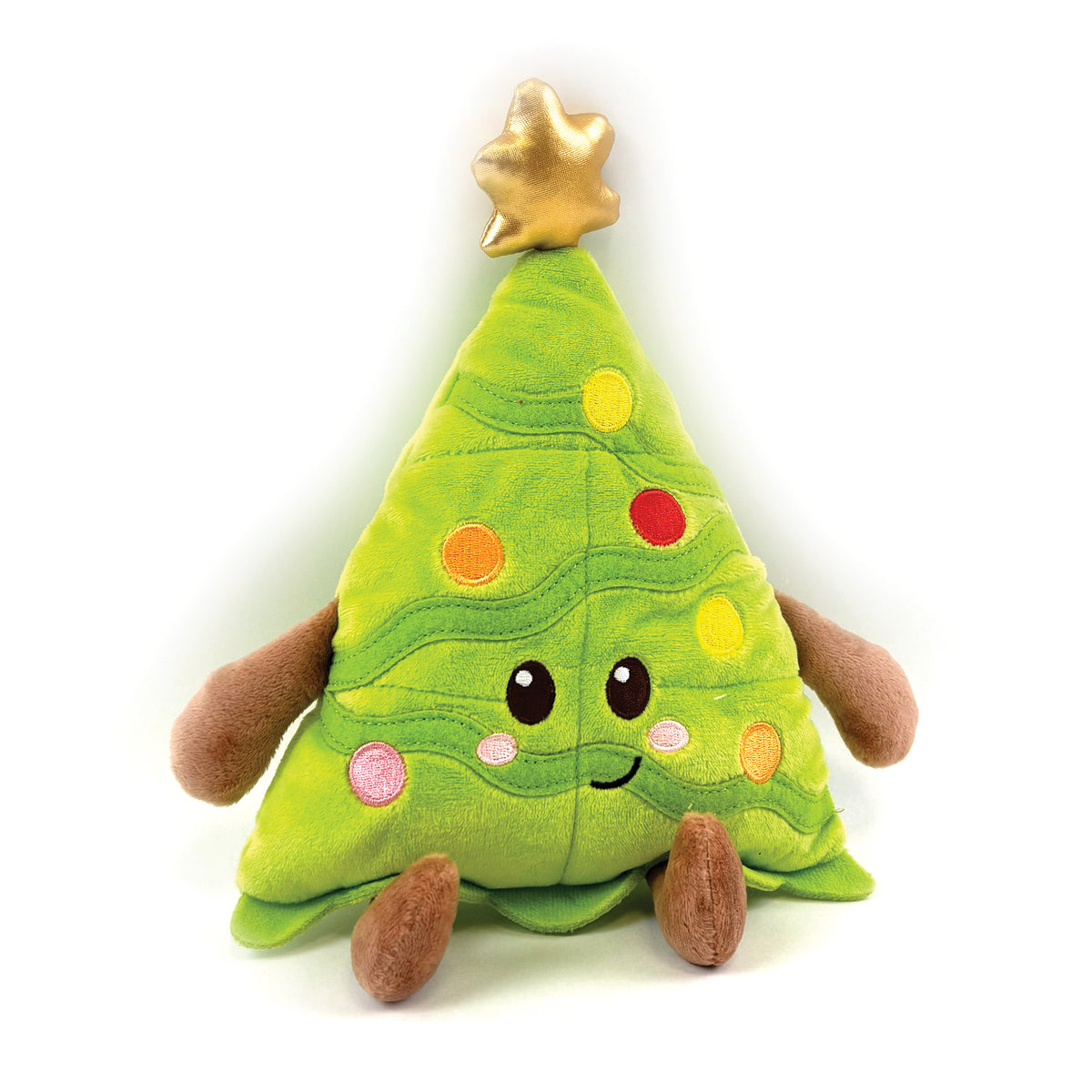 Cooper Christmas Tree Multi Squeaker 🎄 Dog Toy by Happy Pet