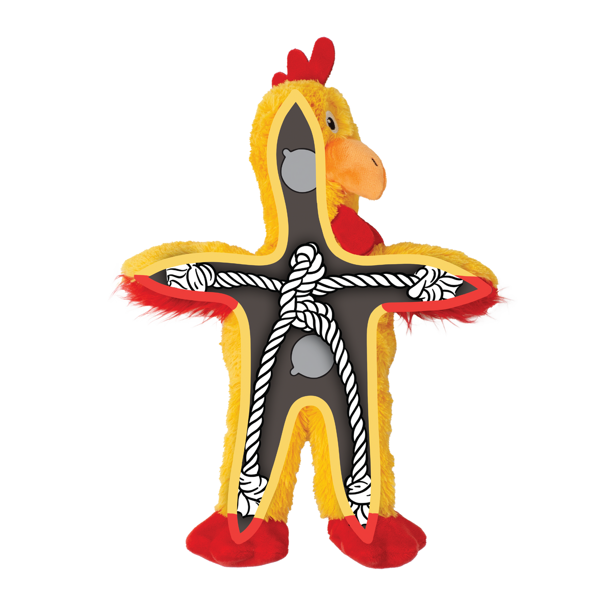 KONG Holiday Knots Chicken Medium/Large 🎄 Christmas Dog Toy