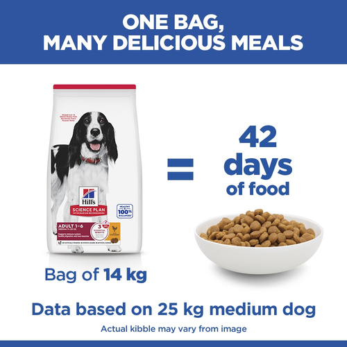 Hill's Science Plan Adult Chicken 🐔 Medium Breed Dry Dog Food