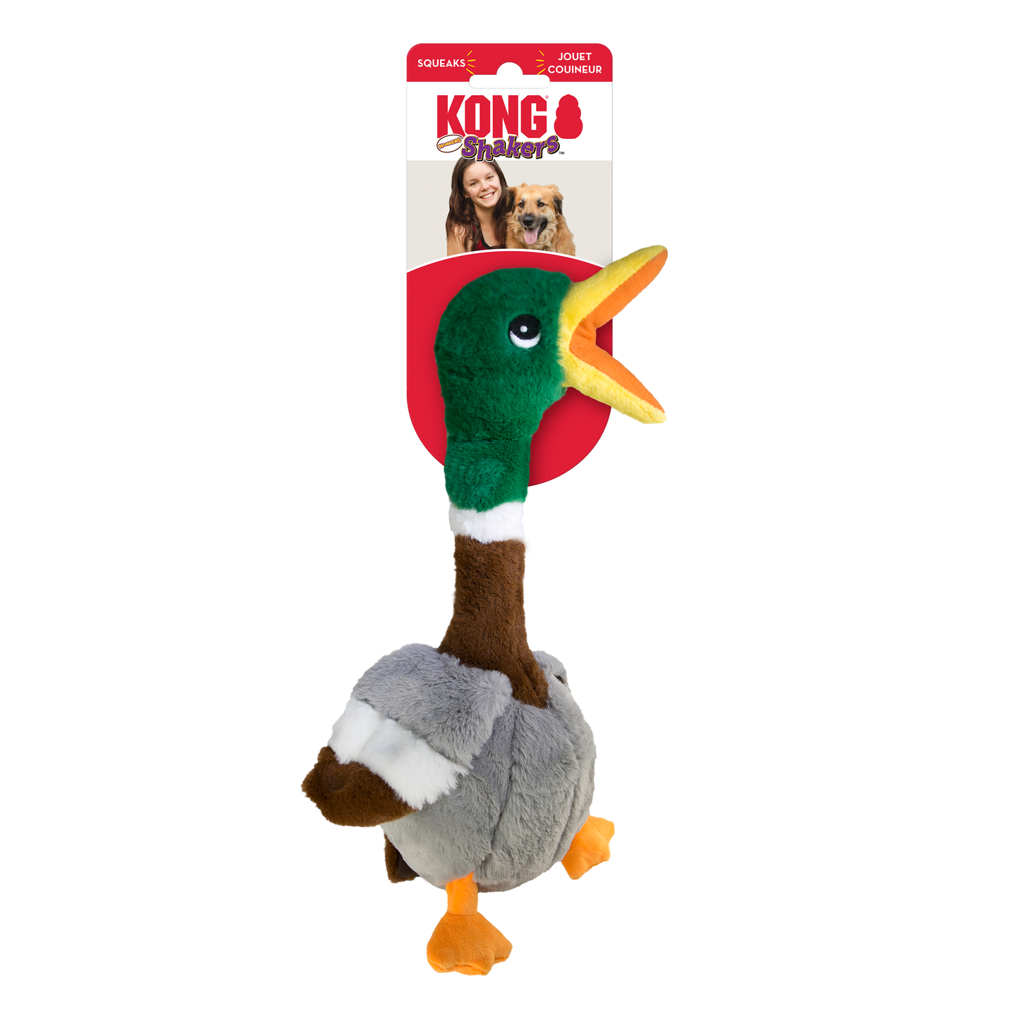 KONG Shakers Honkers Duck | Soft Dog Toy