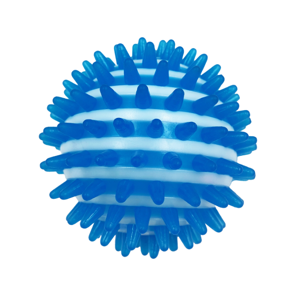 Hem & Boo Flashing Spiky Ball - 9cm | Light-Up Dog Toy