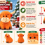 Latex Highland Cow 🐮 Christmas Dog Toy by Happy Pet