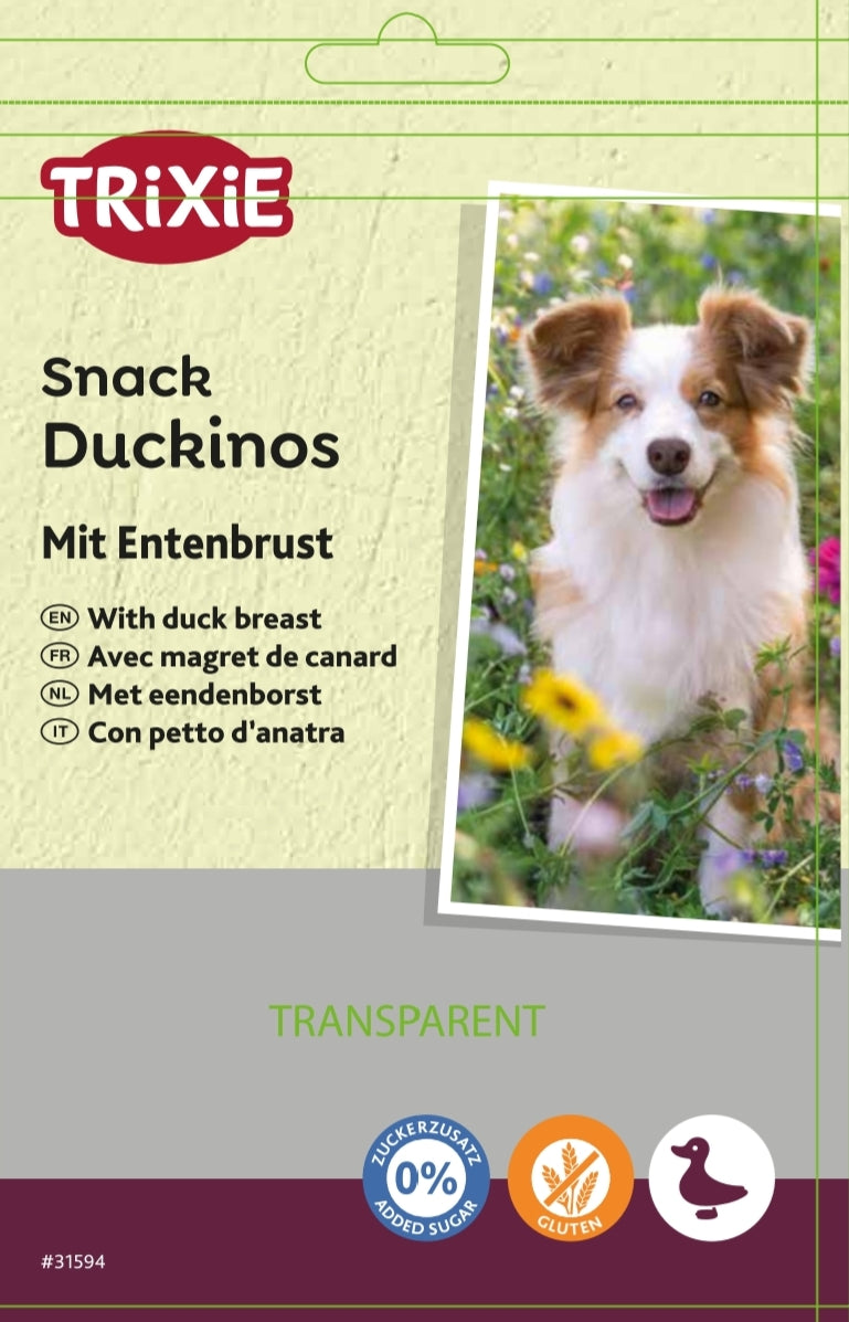 Trixie Snack Duckinos with Duck Breast Gluten Free Meaty Dog Treats