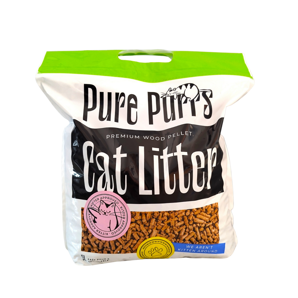 Pure Purrs Cat Litter 🐱 Premium Wood Pellets