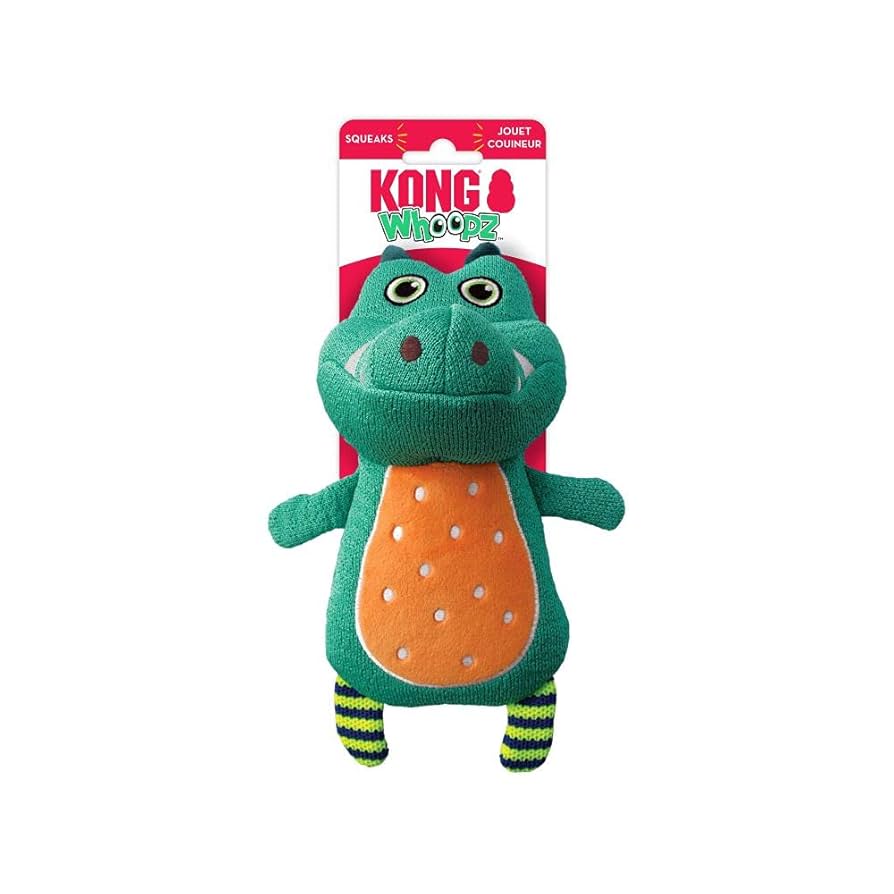 KONG Whoopz Gator | Soft Dog Toy