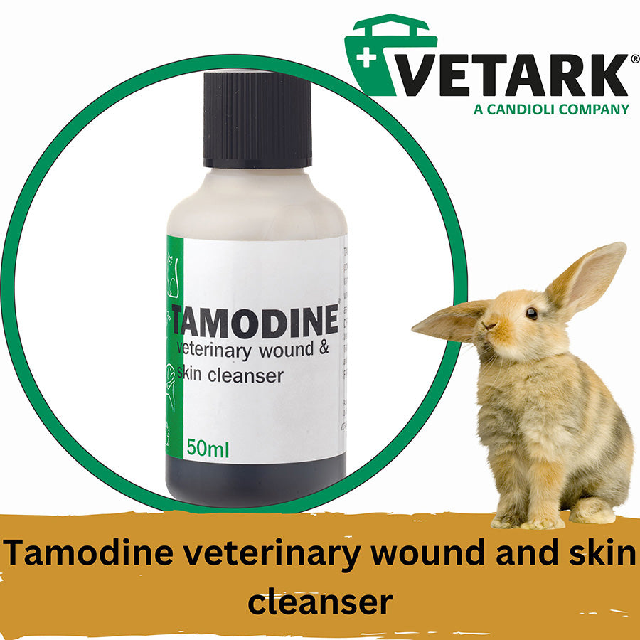 VetArk Tamodine Wound Cleanser 50ml | Antibacterial & Antifungal Povidone-Iodine Ointment