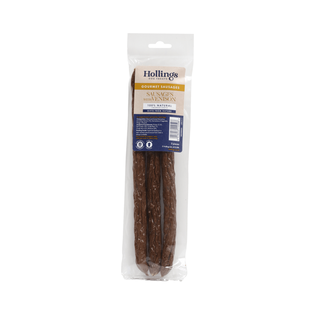 Hollings Venison Sausages for Dogs Natural Treats