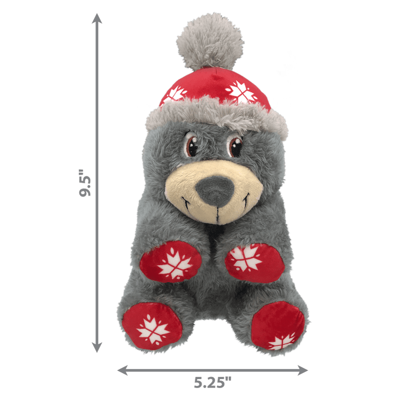 KONG Christmas dog toy with measurements