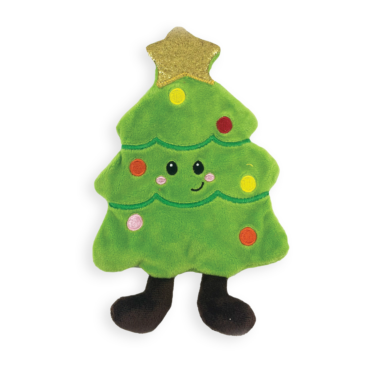 Cooper Christmas Tree 🎄 Unstuffed Crinkle Dog Toy by Happy Pet