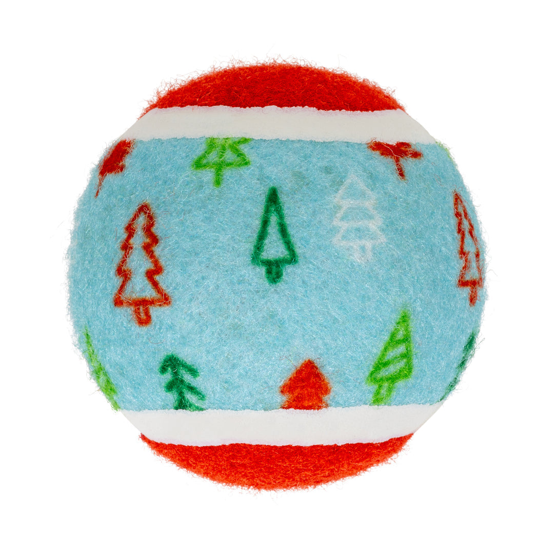 KONG Holiday Squeak Tennis Balls 6 Pack 🎄 Christmas Dog Toy