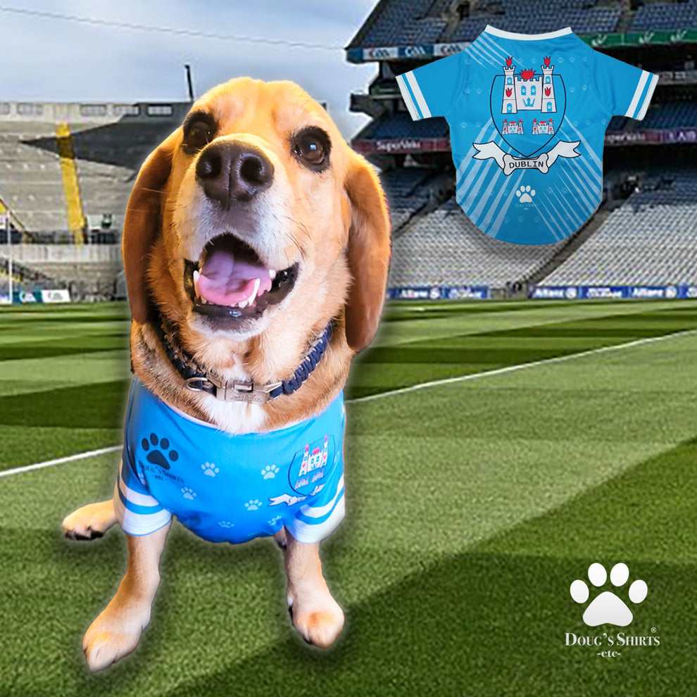 Dublin GAA Dog Jersey County Football Shirt for Dogs