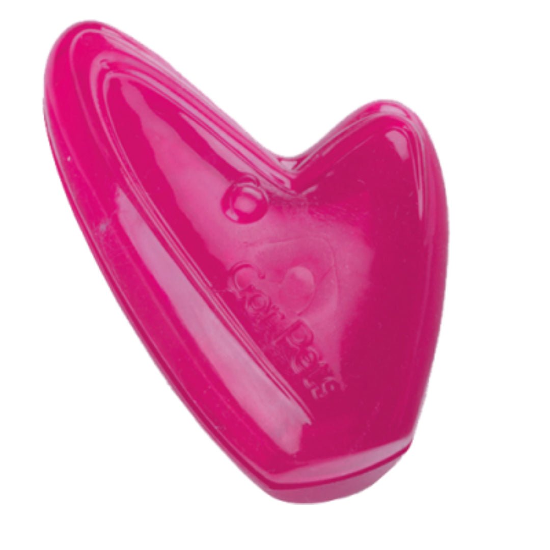 Pink heart-shaped toy with 'Petlinks' branding on a white background