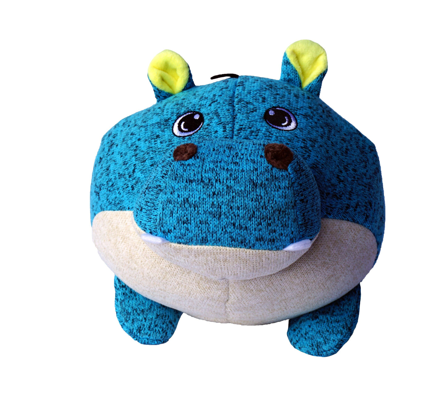 GOR Pets Soft Ball Hippo | Plush Squeaky Dog Toy (19cm)