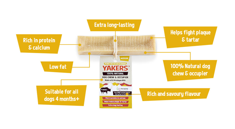 Yakers Peanut Butter & Banana 🍌🥜🧀 Himalyan Yak Milk | Hard Cheese Dog Chew