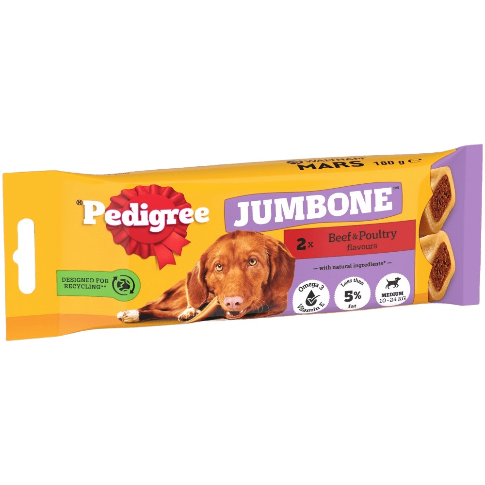 Pedigree Jumbone Beef & Poultry Dog Chew Sticks