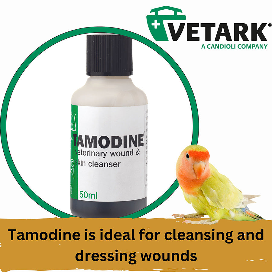 VetArk Tamodine Wound Cleanser 50ml | Antibacterial & Antifungal Povidone-Iodine Ointment