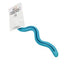 Blue snake dog toy with a channel to put treats into 