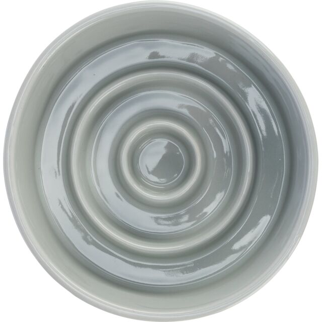 Trixie Slow Feeding Ceramic Dog Bowl Anti-Gulp Spiral Design