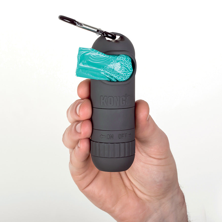 KONG | HandiPOD | Dog Walking Poo Bag Dispenser & Flashlight Attachment