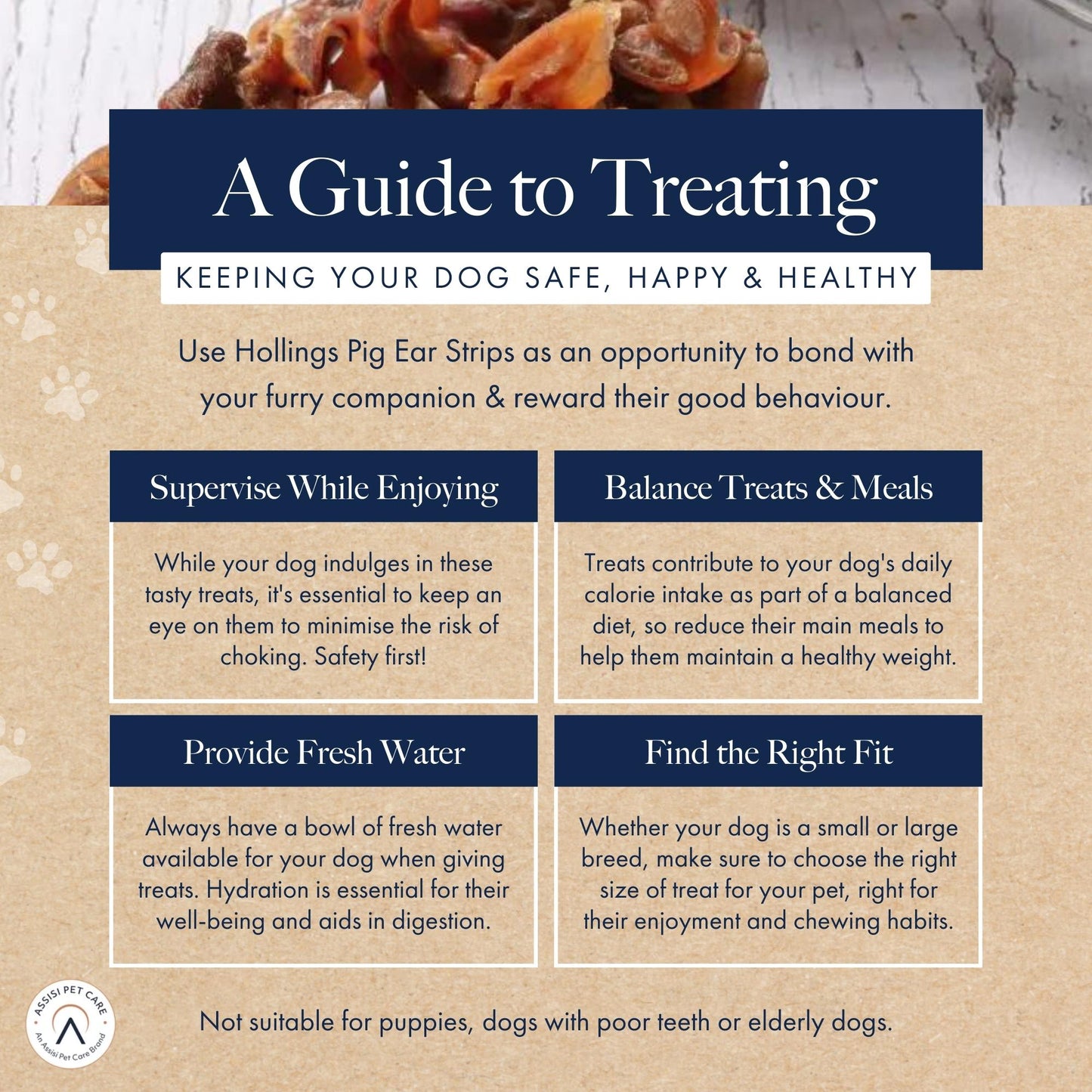 Hollings Pig Ear Strips for Dogs 🐮 100% Pork Natural Treats