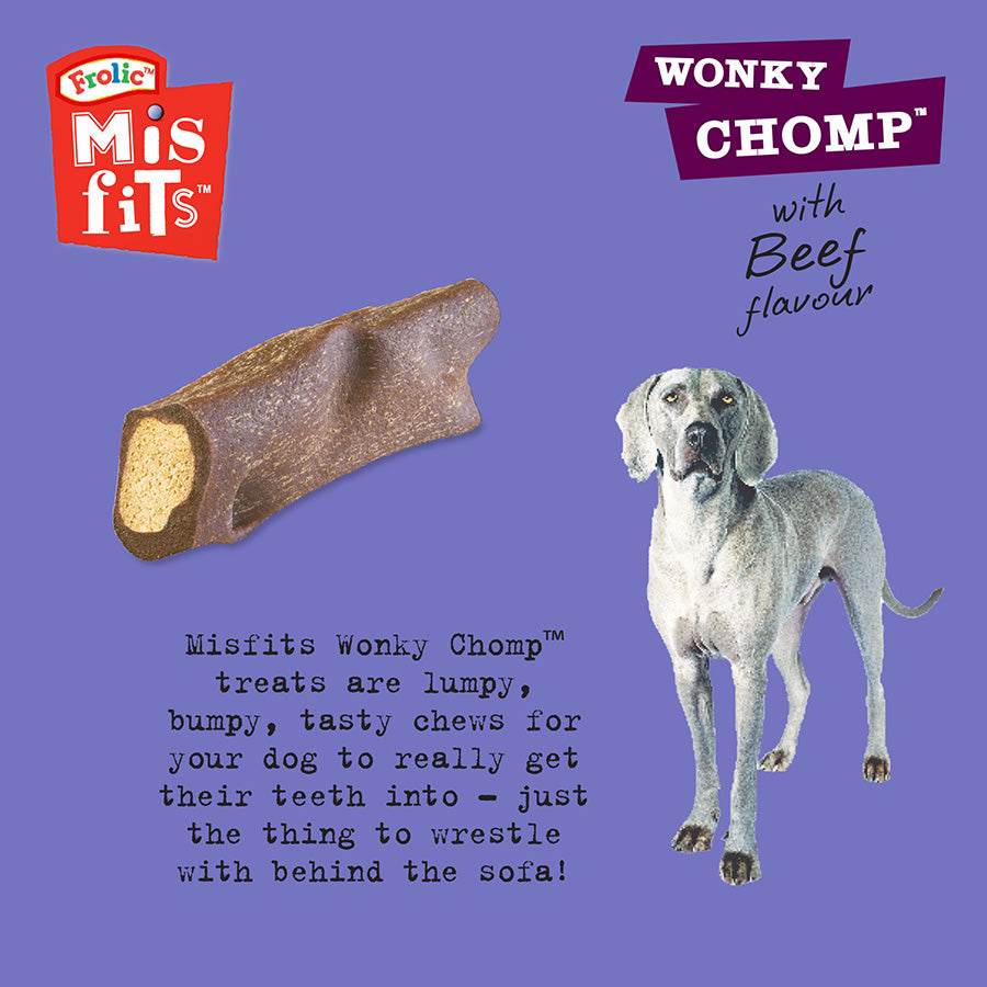 Misfits Wonky Chomp Liver Dog Chew (Medium)