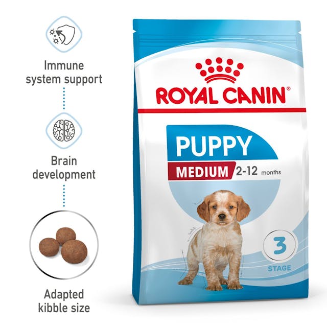 Royal Canin Medium Puppy 🐕 Size Health Nutrition Dry Dog Food