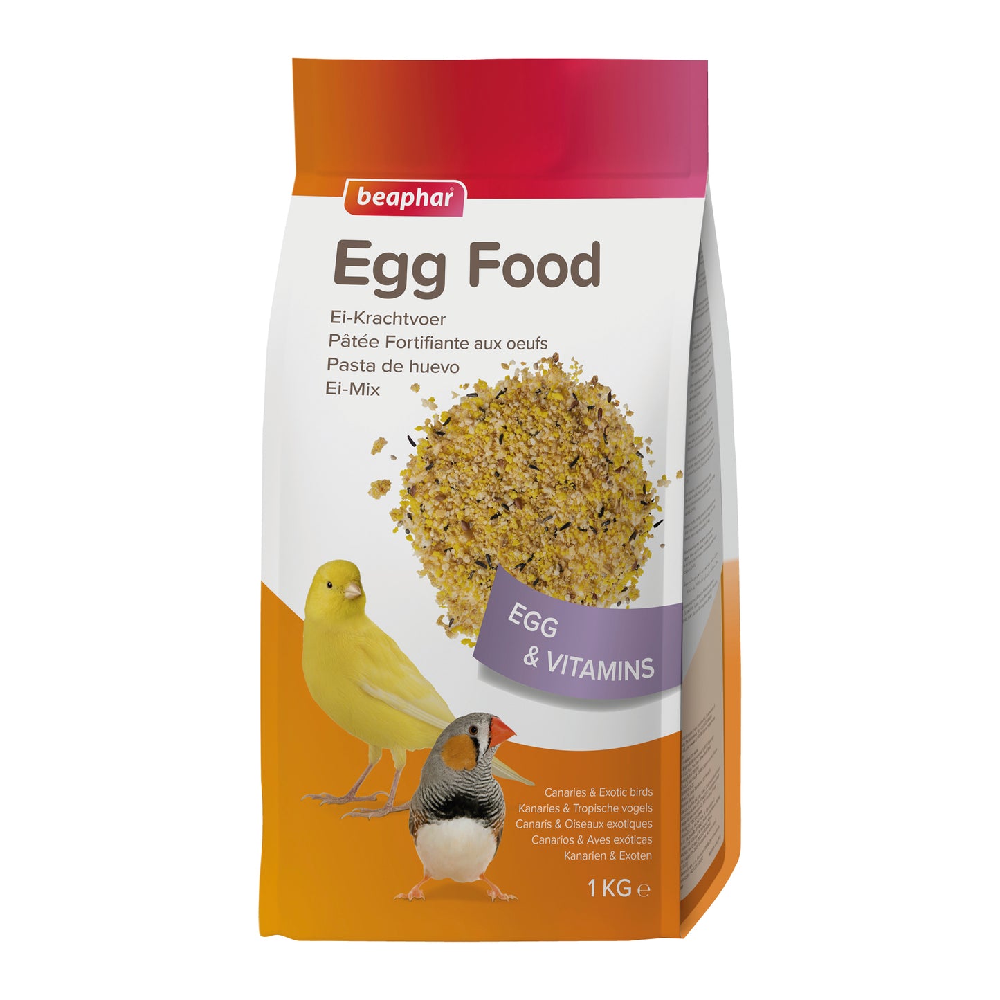 Beaphar Egg Food for Canaries 🐤 & Exotic Birds | High Protein Bird Supplement 1kg