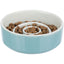 Trixie Slow Feeding Ceramic Dog Bowl Anti-Gulp Spiral Design
